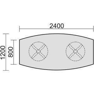 Produktbild für Konferenztisch Geramöbel N-13TF2412-N