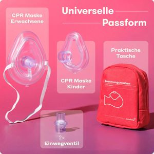 Produktbild für Beatmungsmaske PURAHELP 2er Set, nach DIN 13154
