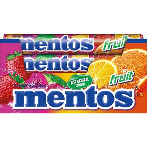Produktbild für Kaubonbons Mentos Fruit Dragees, 40 Rollen