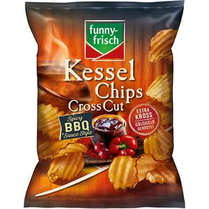 Chips funny-frisch Kessel Cross Cut BBQ Style