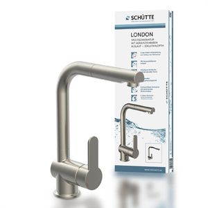 Produktbild für Küchenarmatur Schütte London, Edelstahl