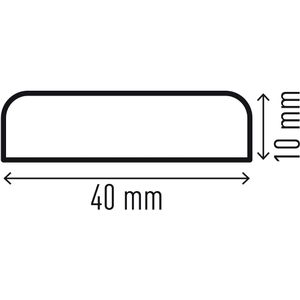 Produktbild für Schutzprofil Durable S10, Rechteck, selbstklebend