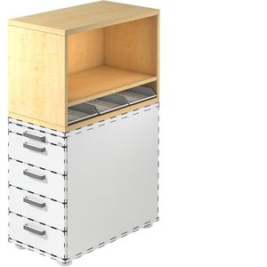 Aufsatzschrank Hammerbacher SCA1, ahorn
