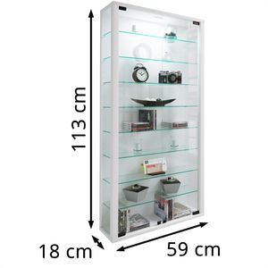 Produktbild für Glasvitrine VCM Lumo Maxi, stehend