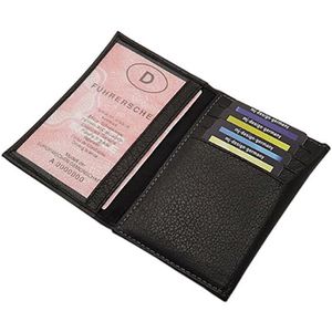 Ausweisetui MJ-Design-Germany 2026, schwarz, aus Büffelleder