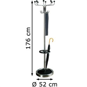 Produktbild für Garderobenständer Kerkmann Rondo, 6280 silber