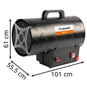 Produktbild für Heizlüfter Unicraft 6520015, GHG 15, 15000 Watt