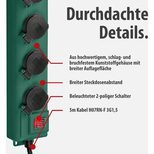 Produktbild für Steckdosenleiste Brennenstuhl Super-Solid SL554 5m