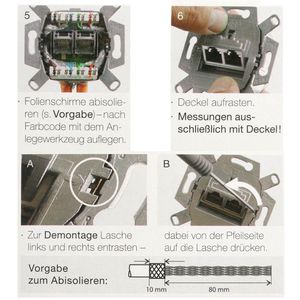Produktbild für Netzwerkdose Jung UAE 8 UPOK6, Unterputz