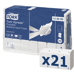 Papierhandtücher Tork Xpress Advanced, 129089, H2, 2-lagig