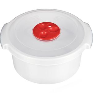 Produktbild für Mikrowellengeschirr Kigima Koch-Topf, weiß, aus Kunststoff