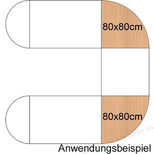 Produktbild für Tischplatte Hammerbacher KP91