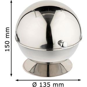 Produktbild für Zuckerdose APS Zuckerkugel, silber