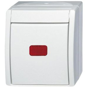 Lichtschalter Busch-Jaeger Ocean, 2601/6 SKW-54, alpinweiß