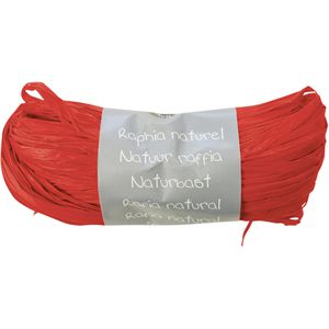 Geschenkband Clairefontaine Naturbast 50g, rot