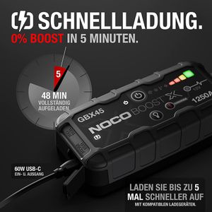 Produktbild für Starthilfe-Powerbank NOCO Boost X GBX45, 12V