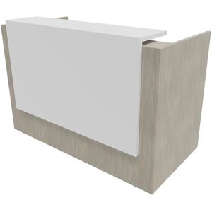 Produktbild für Empfangstheke Quadrifoglio Z2C73, weiß / beton
