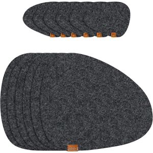Platzset Miqio Stone, waschbar, aus Filz