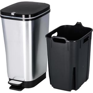 Produktbild für Mülleimer Curver KIS Chic Bin Style, silber