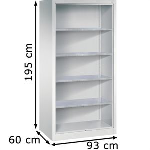 Produktbild für Werkzeugschrank CP-Möbel 8922-02, aus Metall, lichtgrau