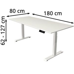 Produktbild für Schreibtisch Kerkmann Move 1 stable, weiß / weiß