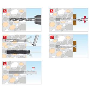Produktbild für Dübel Tox 094900401, Barracuda Miniset Beton, Set