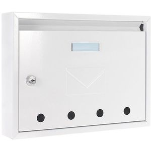 Produktbild für Briefkasten Rottner T04748, Imola, weiß, aus Stahl