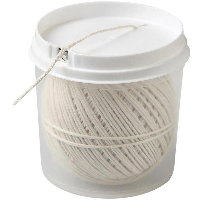 Fackelmann Küchengarn 12319 Grill-/Bratenschnur, 100m, hitzebeständig bis 175°C, beige, Spenderbox – Böttcher AG