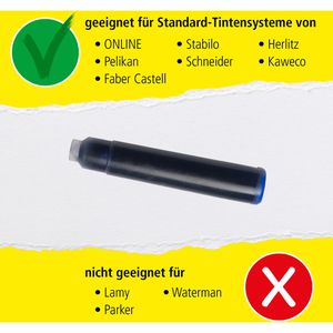 Produktbild für Füllerpatronen Online königsblau