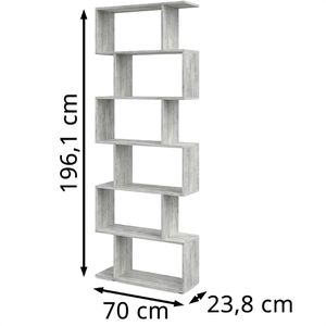 Produktbild für Bücherregal Vicco Levio, grau