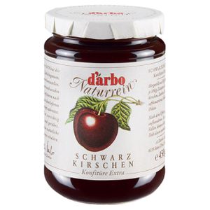 Konfitüre Darbo Naturrein Extra, Schwarzkirschen