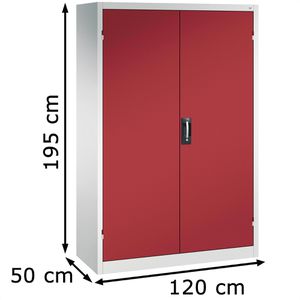 Produktbild für Werkzeugschrank CP-Möbel 8931-052, aus Metall, grau / rot