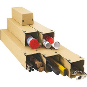 Produktbild für Versandhülse progress braun, Länge 860mm