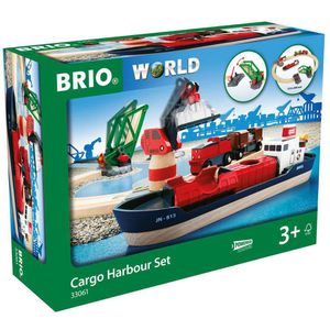 Produktbild für Spielzeugeisenbahn BRIO 33061 Container Hafen Set