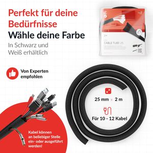 Produktbild für Kabelschlauch Label-the-cable LTC 5110, schwarz
