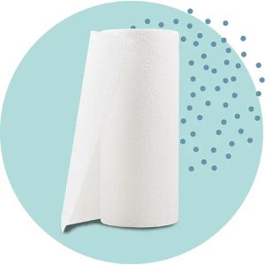 Produktbild für Küchenrolle Glücksblatt Reinweiss, 3-lagig