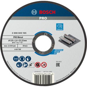 Trennscheibe Bosch PRO Metal, A 60 T BF, Bohrungs-Ø 22,23 mm