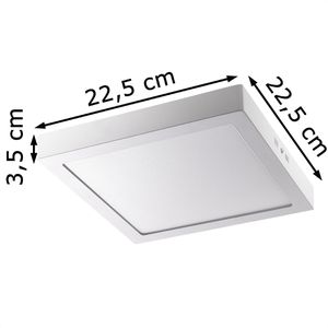 Produktbild für LED-Panel Alco 9229, weiß, 22,5 x 22,5 cm