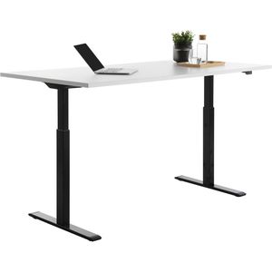 Produktbild für Schreibtisch Topstar E-Table, weiß / schwarz