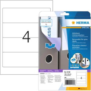 Rückenschilder Herma 10160, weiß