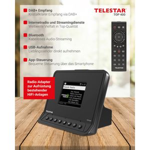 Produktbild für Digitalradio-Adapter Telestar Top 400 schwarz