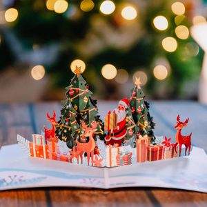 Produktbild für Weihnachtskarte papercrush Weihnachtsmann&amp;Rentiere
