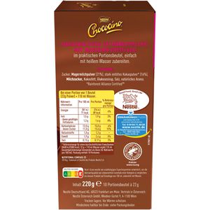 Produktbild für Kakao Nestle Chococino, Typ cremige Trinkschokolade, Pulver