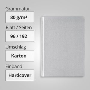 Produktbild für Notizbuch Geiger Easy-Book Basic, Karton Hardcover