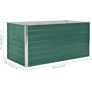 Produktbild für Hochbeet vidaXL 47010, aus verzinktem Stahl