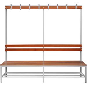 Umkleidebank Lüllmann 806130, Sitzfläche Holz, 200 cm