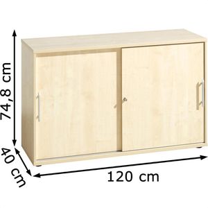 Produktbild für Schiebetürenschrank Hammerbacher O-Serie, Holz