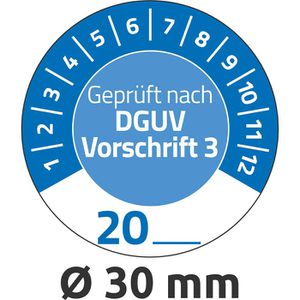 Prüfplaketten Zweckform 7909 Geprüft nach DGUV Vo3