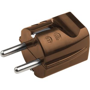 Produktbild für Schutzkontaktstecker Meister WU7421020, 16 A / 230 V, braun