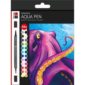 Aquarellstifte Marabu Aqua Pen Graphix, Octopy